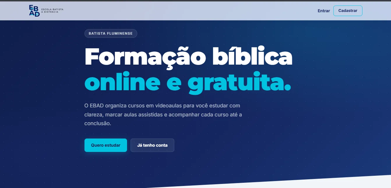 Screenshot do sistema EBAD